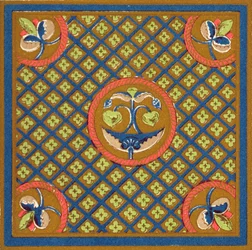 Ramka rękopisu w British Museum, rozdział VII, tablica XXIX z „Gramatyki ornamentu”, 1868